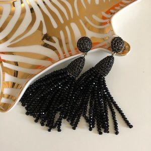 Baublebar beaded tassel statement earrings
